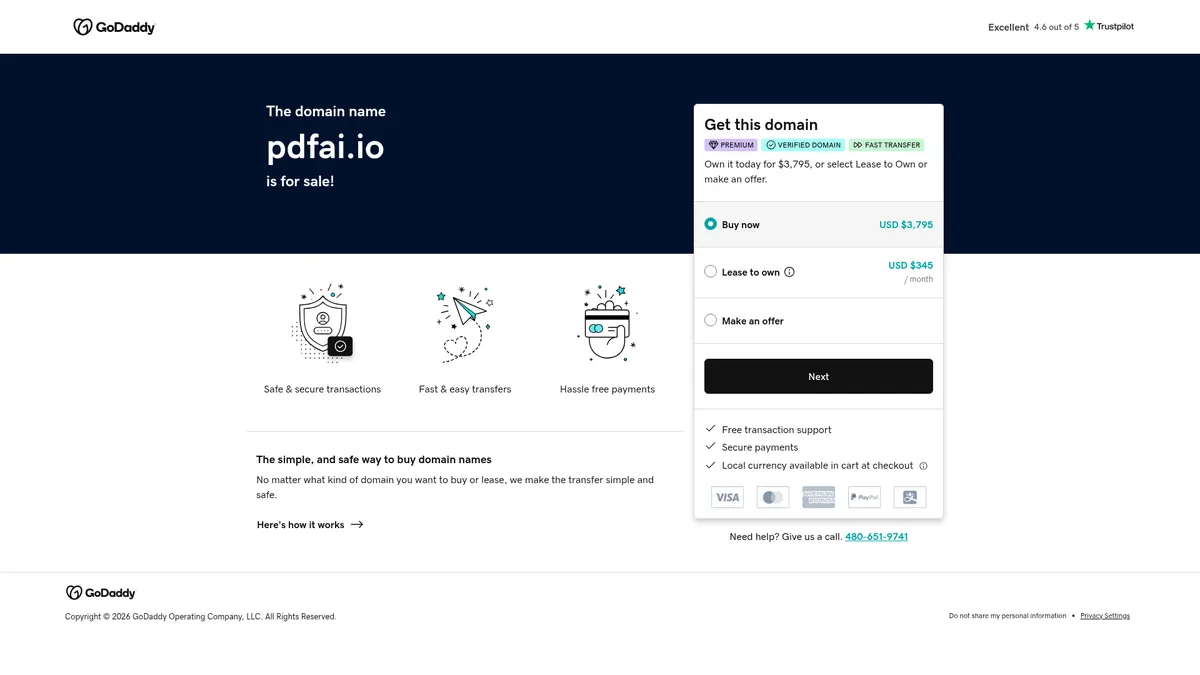 PDFAI interface screenshot — Your AI-Powered PDF Sidekick