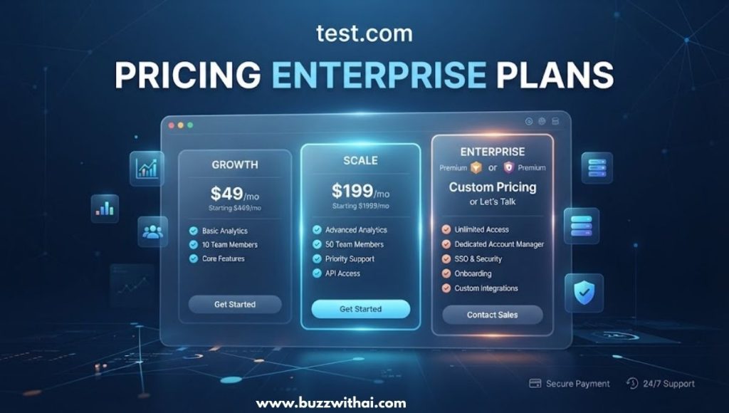 test.com pricing enterprise plans